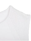 sleeveless knit WHITE - WHITEBALL - BALAAN 4