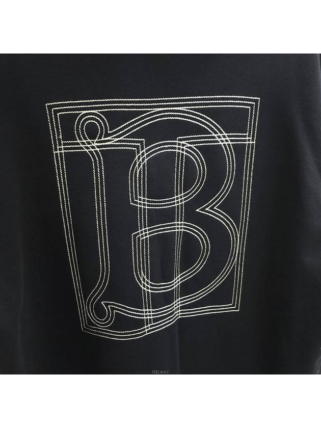 Lux You S Monogram motif cotton hooded t shirt 8057544 - BURBERRY - BALAAN 3