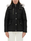 Original Threequarter Jacket White Fur Black - MOOSE KNUCKLES - BALAAN 7