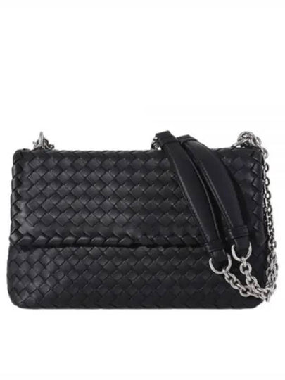 Olimpia Shoulder Bag Black - BOTTEGA VENETA - BALAAN 2