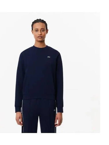 Women s Essential Crew Neck Sweatshirt Navy - LACOSTE - BALAAN 1