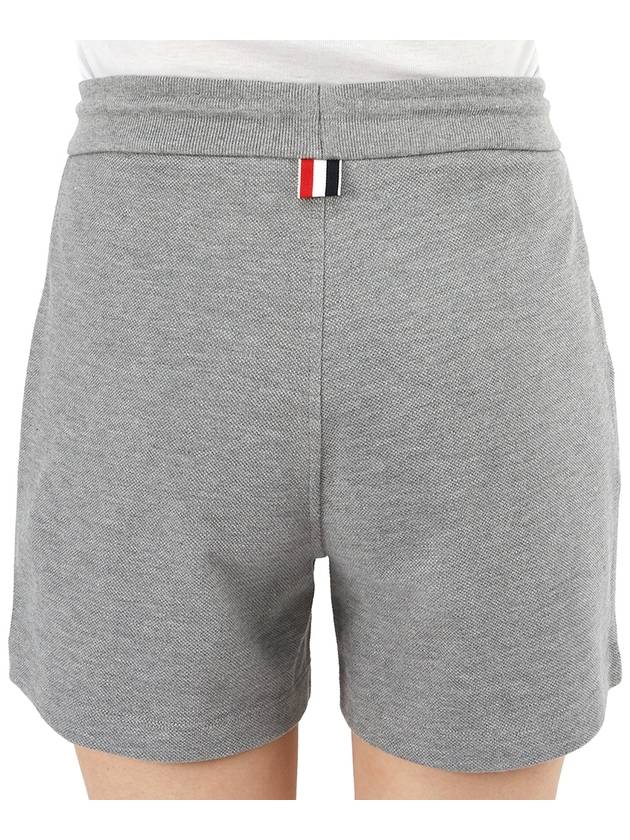 Logo Patch Shorts Light Grey - THOM BROWNE - BALAAN 8