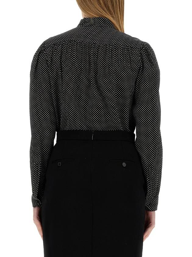 polka dot pussy bow blouse - SAINT LAURENT - BALAAN 4