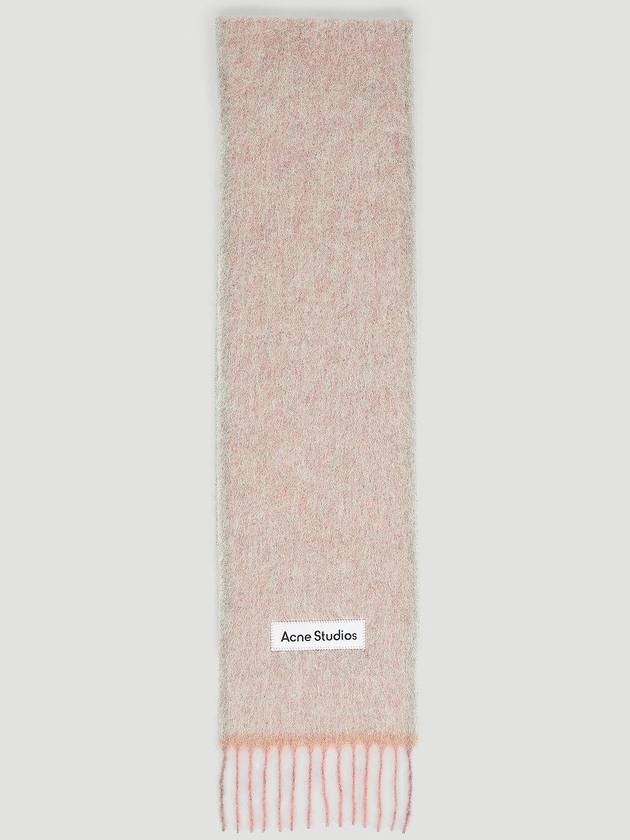 Mohair Wool Fringe Muffler Pink - ACNE STUDIOS - BALAAN 5