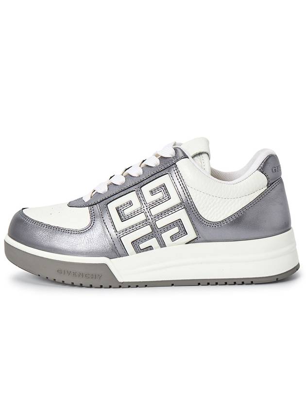 G4 Leather Low Top Sneakers Silver - GIVENCHY - BALAAN 4