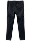 Wappen Patch Slim Fit Straight Pants Black - STONE ISLAND - BALAAN 3