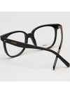 Glasses Frame CL5010IN 001 Black Square Overfit Horned - CELINE - BALAAN 4