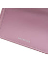 Logo Tripold Leather Half-Wallet Pink - BALENCIAGA - BALAAN 9