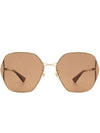 Eyewear Square Sunglasses Brown - GUCCI - BALAAN.