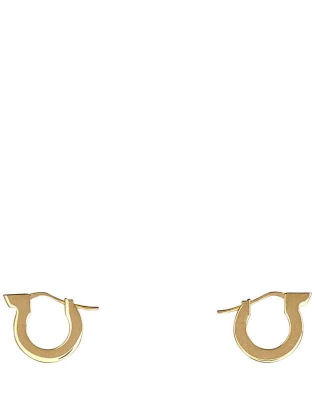 Gancini Hoop Earrings Gold - SALVATORE FERRAGAMO - BALAAN 3