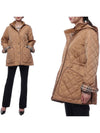 Diamond Quilted Nylon Jacket Archive Beige - BURBERRY - BALAAN 2