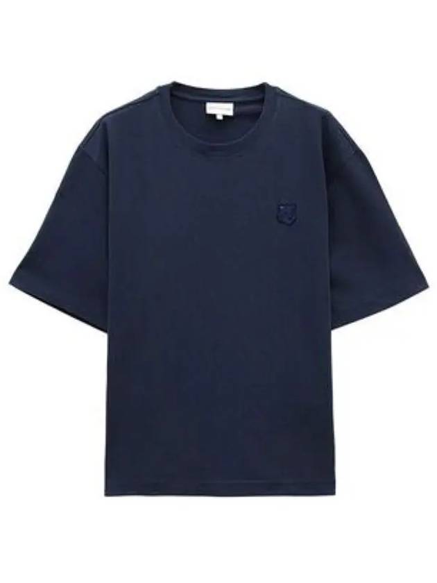 Bold Fox Head Patch Oversized Short Sleeve T-Shirt Navy - MAISON KITSUNE - BALAAN 2