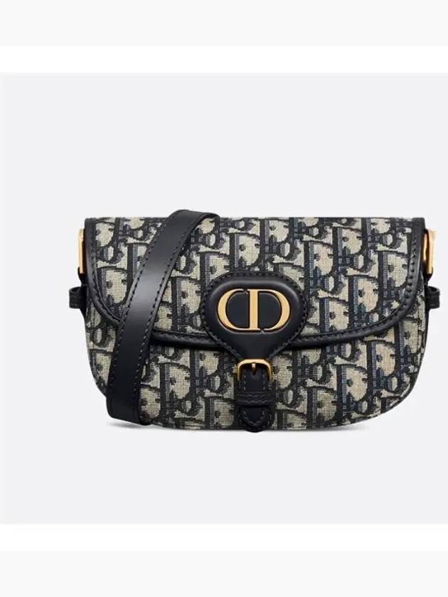 Bobby East West Oblique Jacquard Shoulder Bag Blue - DIOR - BALAAN 2