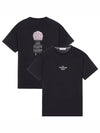 Men's Archibio Logo Short Sleeve T-Shirt Black - STONE ISLAND - BALAAN.