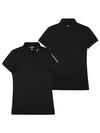 Women's Tour Tech Golf Polo Black - J.LINDEBERG - BALAAN 3