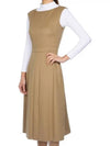 Cosmo Virgin Wool Dress One Piece Camel 62260623 - MAX MARA - BALAAN 3