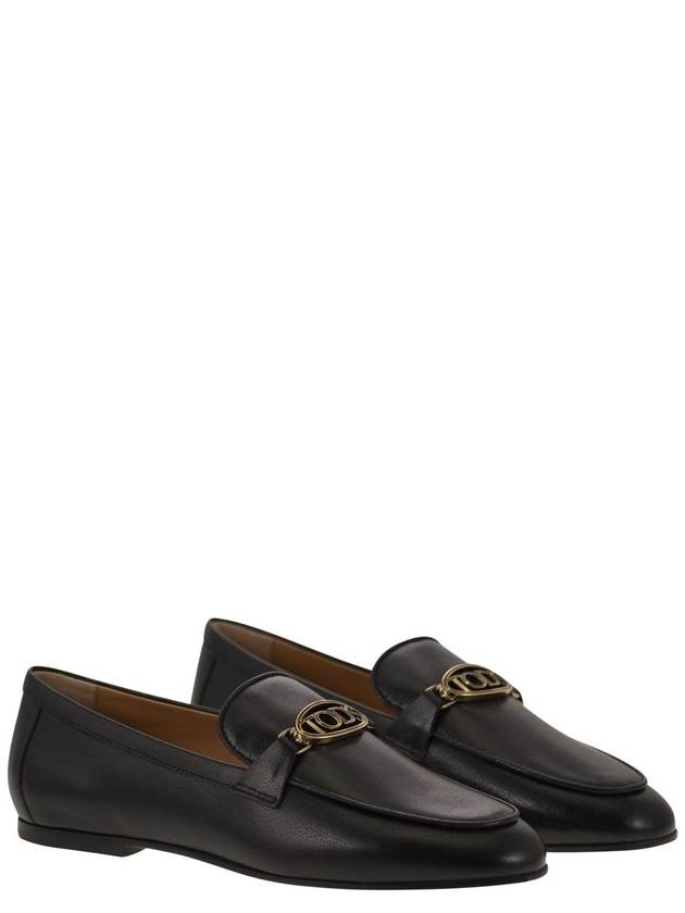 Leather loafer with accessory - TOD'S - BALAAN 4