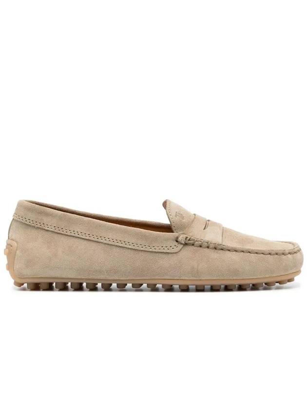 Gommino Suede Driving Shoes Beige - TOD'S - BALAAN 2