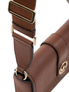 Greenwich Small Saffiano Leather Sling Cross Bag Brown - MICHAEL KORS - BALAAN 8