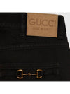 Horsebit Jeans Black - GUCCI - BALAAN 8