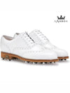 Lambda Classic Golf Shoes Monza V5 All White - LAMBDA - BALAAN 3