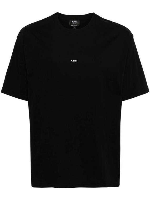 Micro Logo Short Sleeve T-Shirt Black - A.P.C. - BALAAN 2