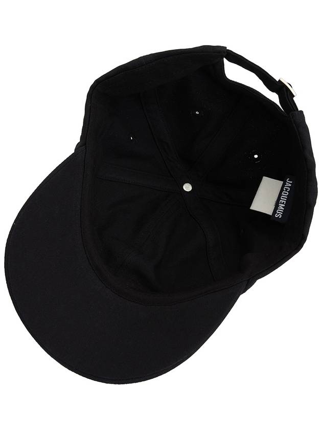 La Casquette Jacquemus Signature Ball Cap Black - JACQUEMUS - BALAAN 6