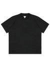 Cotton Short Sleeve T-Shirt Black - BOTTEGA VENETA - BALAAN 2