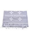 LV Essential Monogram Wool Scarf Light Grey - LOUIS VUITTON - BALAAN 7