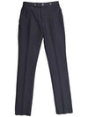 Triple Stud Classic Fit Straight Pants Black - BURBERRY - BALAAN 1