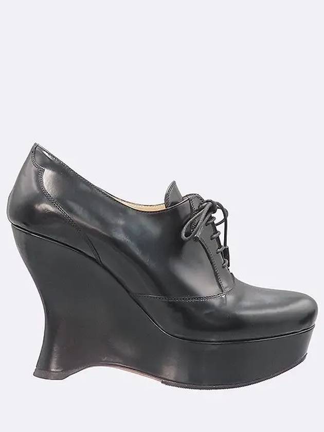 Black color wedge women s shoes - PRADA - BALAAN 3