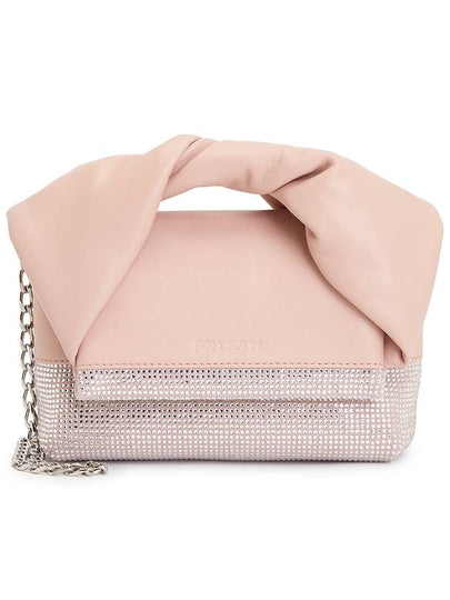 Twister Crystal Leather Small Tote Bag Pink - JW ANDERSON - BALAAN 2