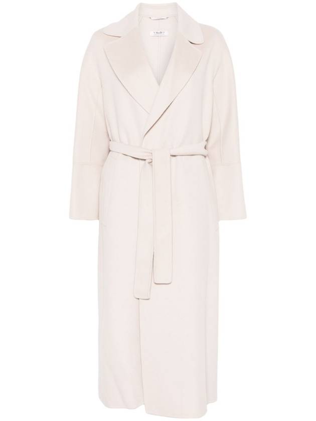 Elisa long wool robe single coat natural - S MAX MARA - BALAAN 2