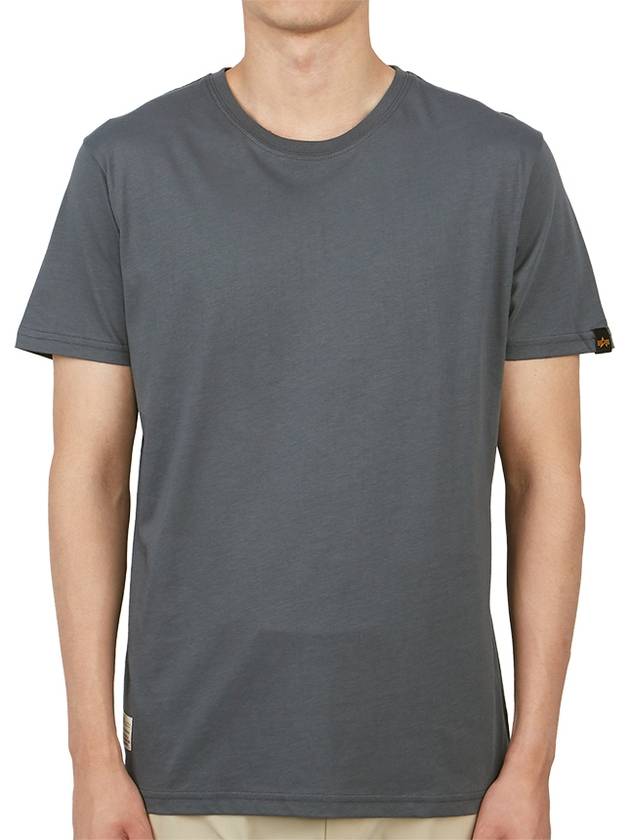 USN Blood Chit Short Sleeve T-Shirt Grey - ALPHA INDUSTRIES - BALAAN 2