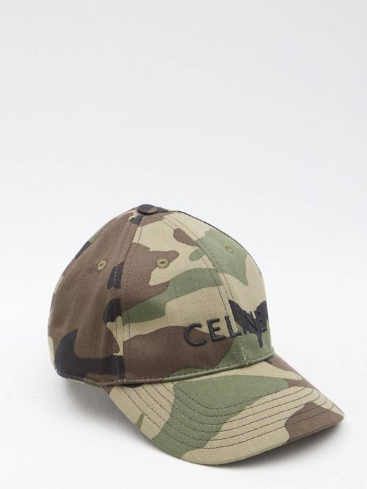 Military Cotton Ball Cap Khaki - CELINE - BALAAN 1