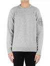 Geelong Wool Embroidery Crewneck Knit Top Light Grey - STONE ISLAND - BALAAN 2