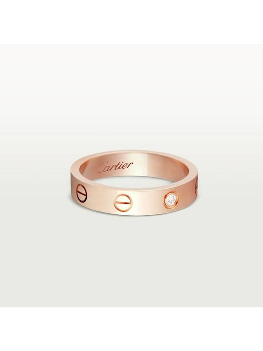 Love Wedding Band Diamond Ring Rose Gold - CARTIER - BALAAN 2