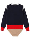 round sweater OF2422LB NAVY - ONOFF - BALAAN 3