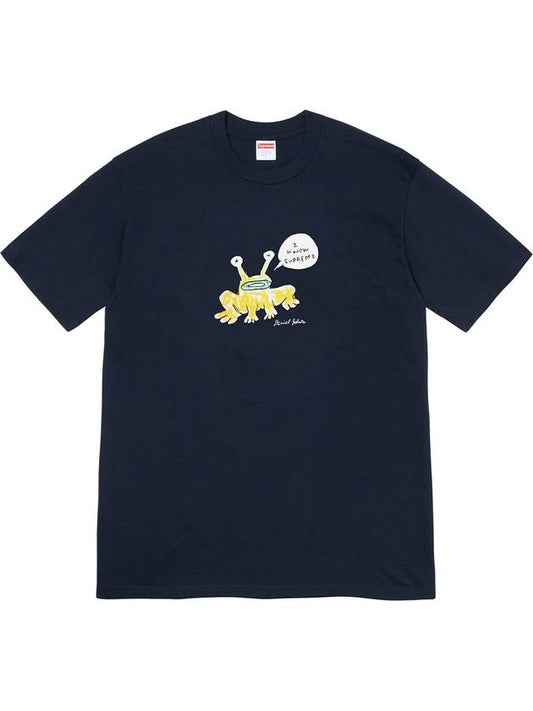 x Daniel Johnstone Frog Short Sleeve TShirt Navy Frog Tee - SUPREME - BALAAN 1