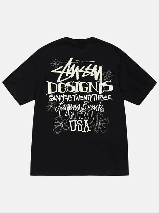 Summer LB Crew Neck Short Sleeve T-Shirt Black - STUSSY - BALAAN 2