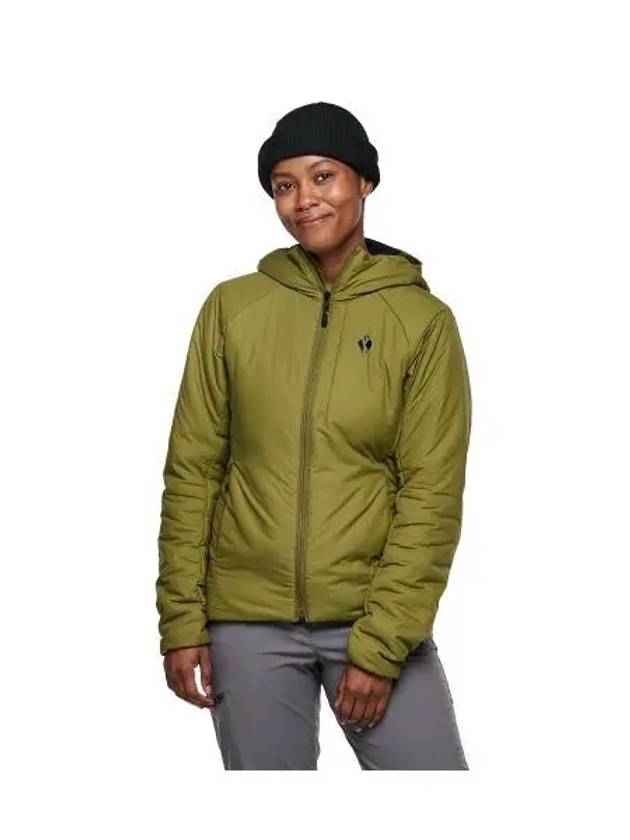 BLACK DIAMOND First Light Stretch Hoodie WOMENS - BLACK & BROWN - BALAAN 1