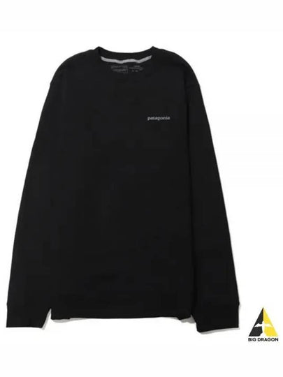 Fitz Roy Icon Sweatshirt Ink Black - PATAGONIA - BALAAN 2