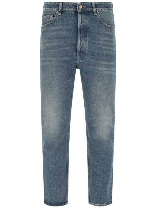 Men's Cotton Straight Jeans Blue - GOLDEN GOOSE - BALAAN 1