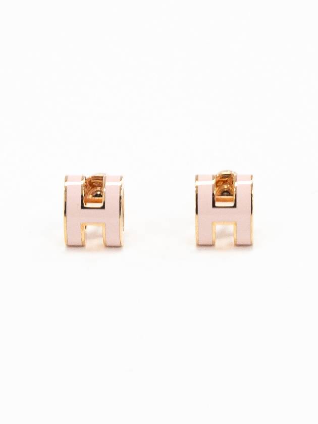 Mini Pop H Earrings Rose Gold - HERMES - BALAAN 2