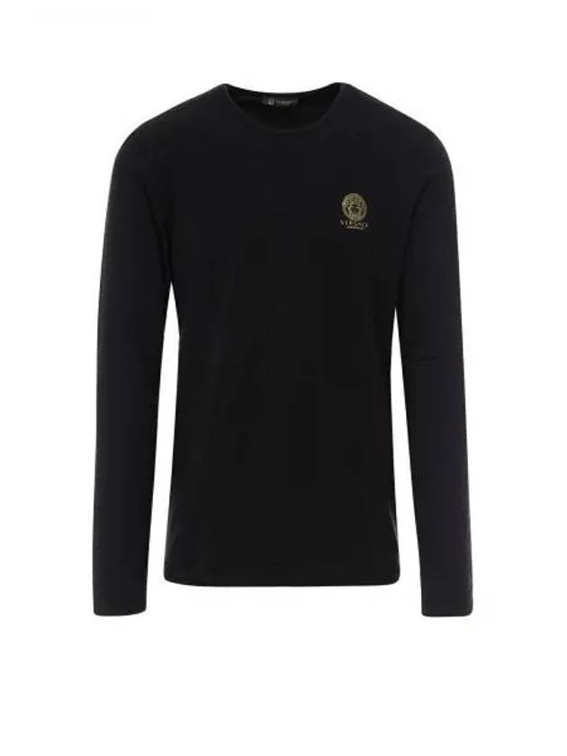 Medusa Logo Print Long Sleeve T-Shirt Black - VERSACE - BALAAN 2