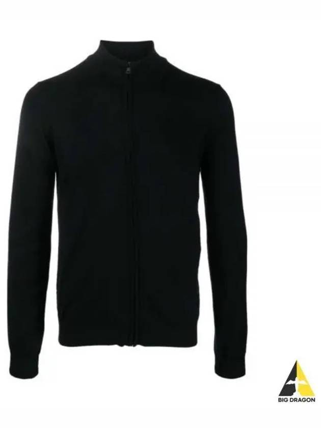 slim fit zip-up knit jacket IN virgin wool 50474193 001 jacket - HUGO BOSS - BALAAN 2