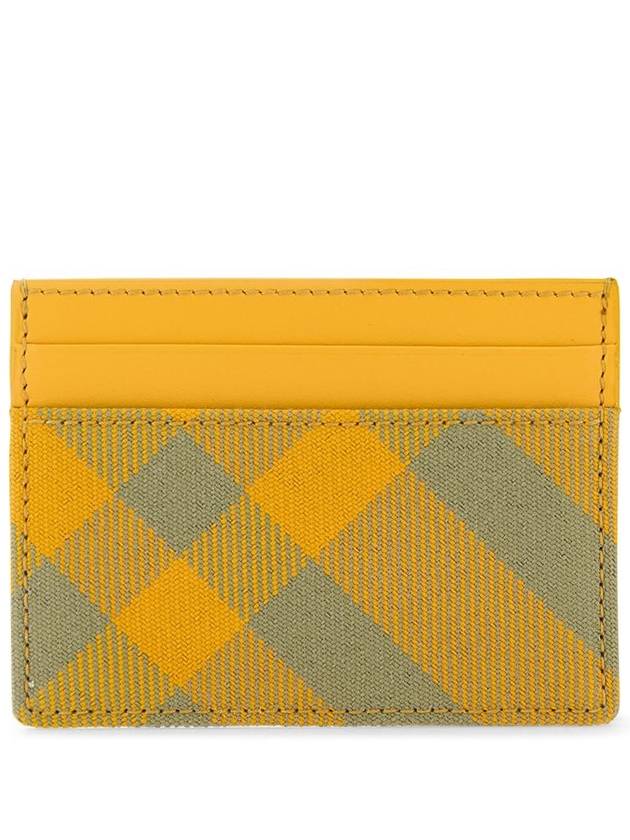 Check Card Wallet Yellow - BURBERRY - BALAAN 2