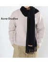 Wool Fringe Scarf Black - ACNE STUDIOS - BALAAN 2