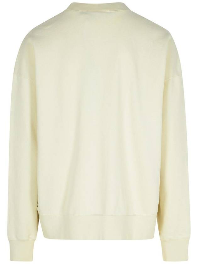 Palm Angels Cream Cotton Sweatshirt - PALM ANGELS - BALAAN 3