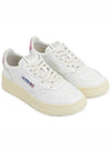 Medalist Pink Tab Low Top Sneakers White - AUTRY - BALAAN 4